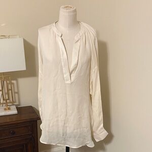 Chic Cream Long Sleeve Top
